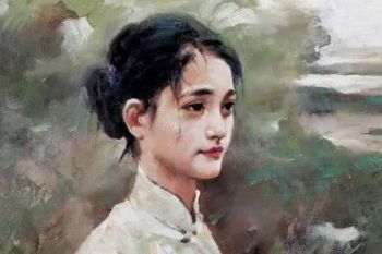 大明星周迅为艺术献身少女时期的人物油画,画作价值累计千万元